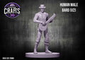 Human Male Bard V2 25mm Base