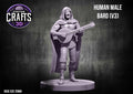 Human Male Bard V3 25mm Base