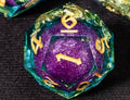 Green/Purple/Gold Liquid Resin Dice Set 7PCS