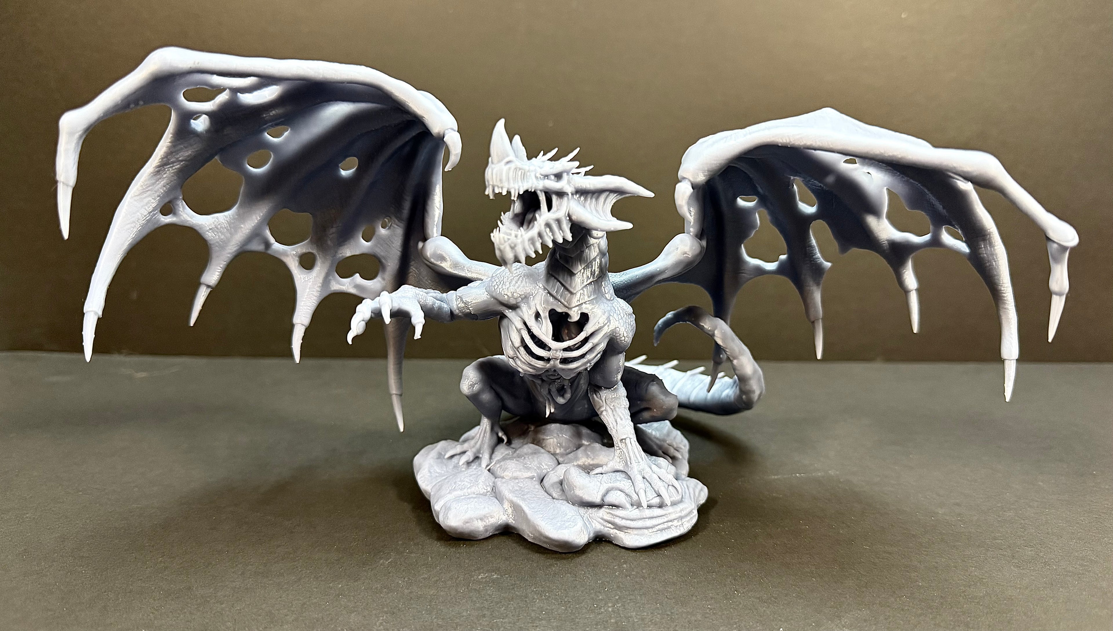 Ancient Blue Zombie Dragon 100mm Base Gargantuan