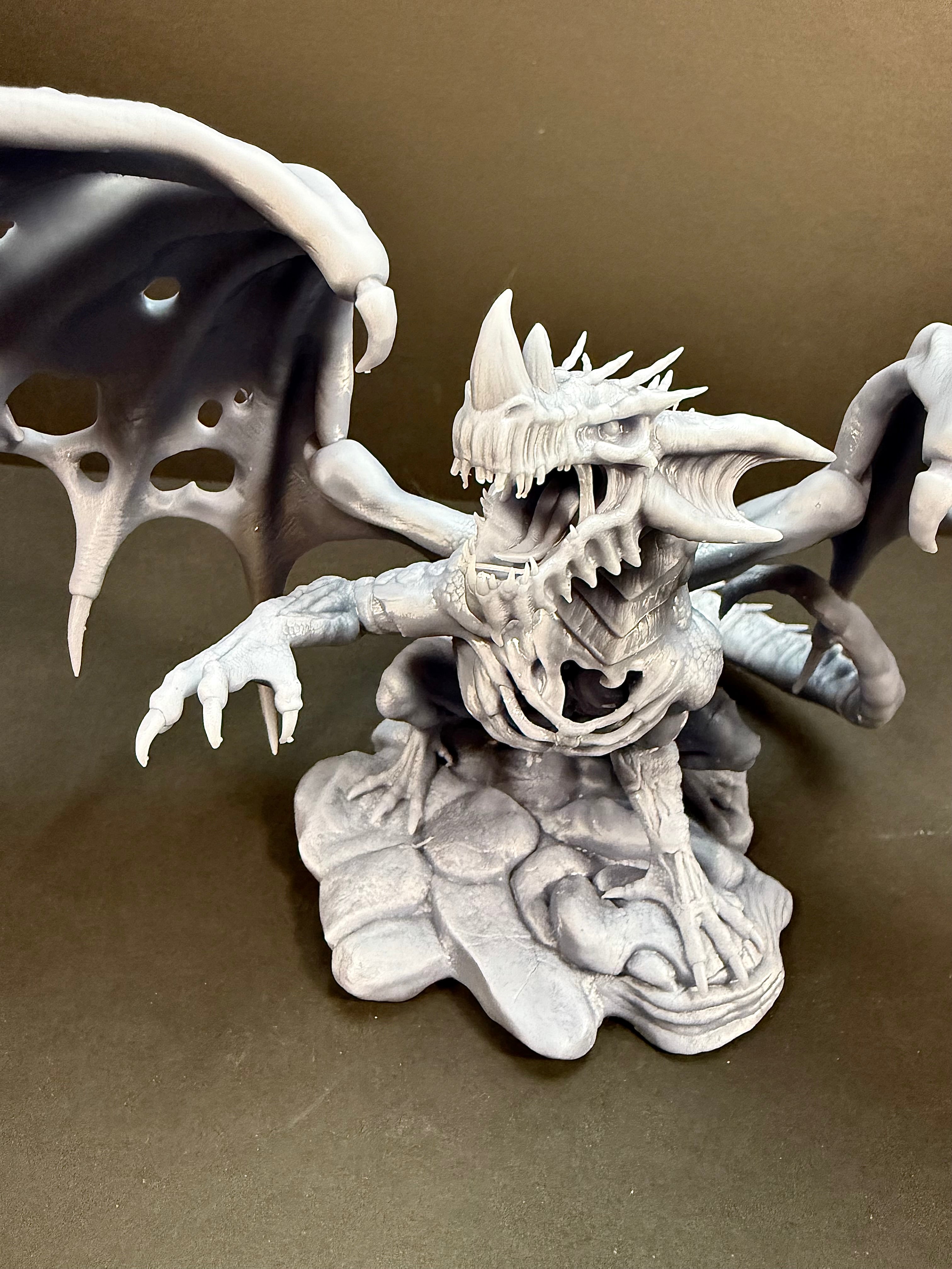 Ancient Blue Zombie Dragon 100mm Base Gargantuan