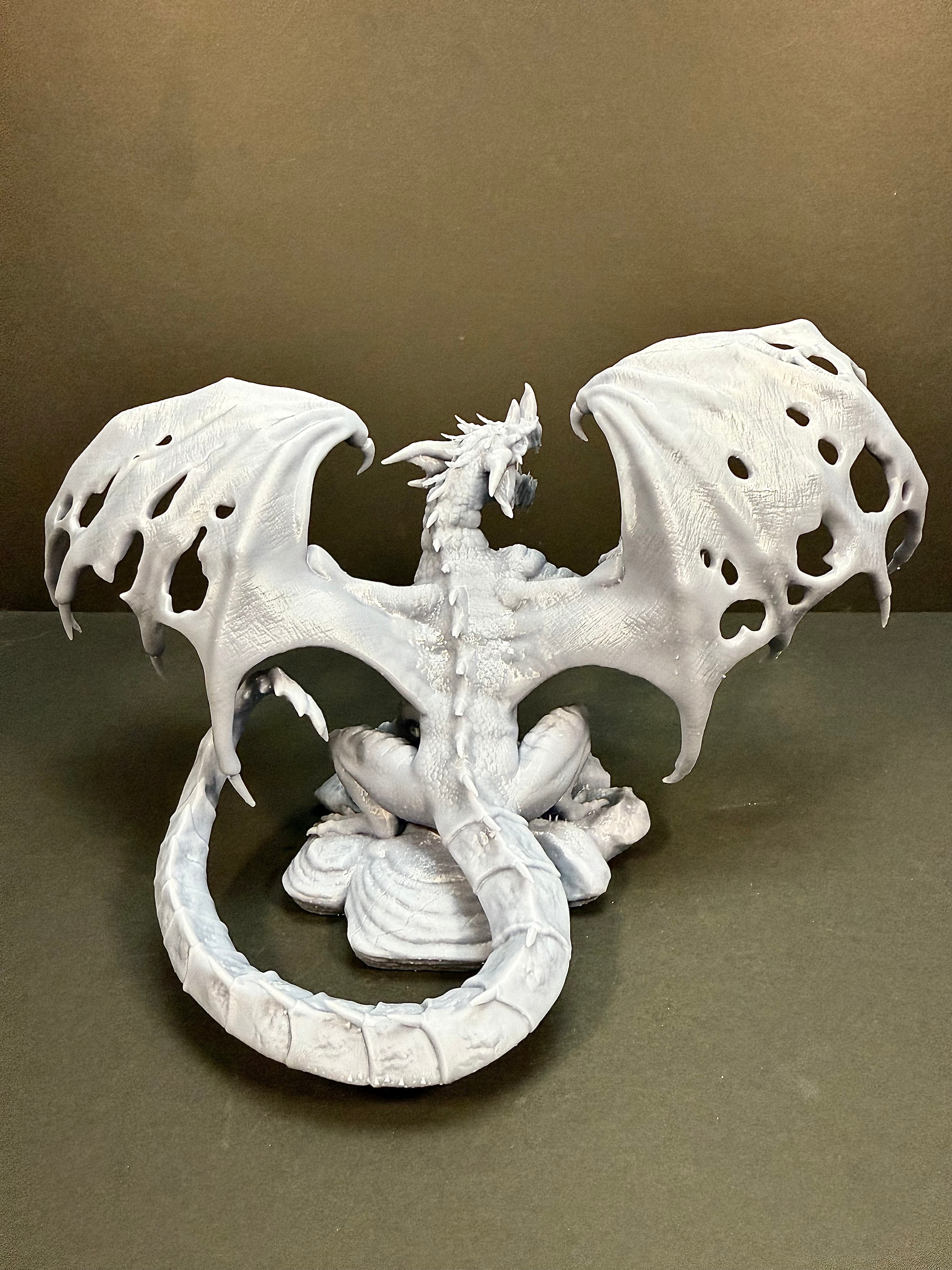 Ancient Blue Zombie Dragon 100mm Base Gargantuan