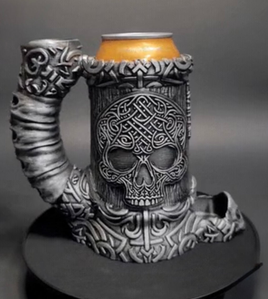 Skull Tankard Dice Thrower/Can holder