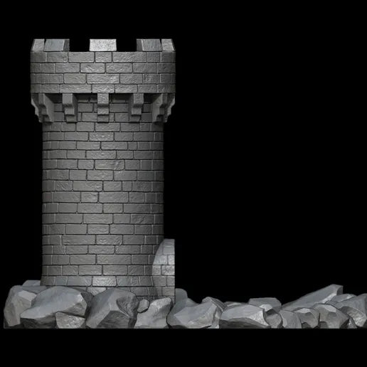 Medieval Castle Dice Thrower with Tray
