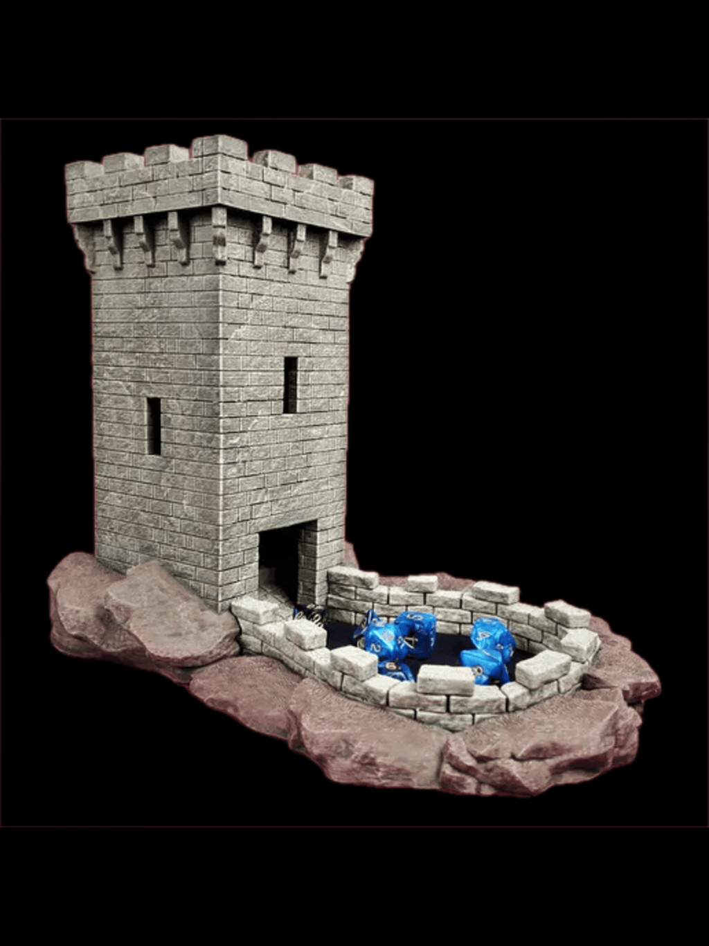 Square Medieval Castle Dice Thrower with Tray (Copy)