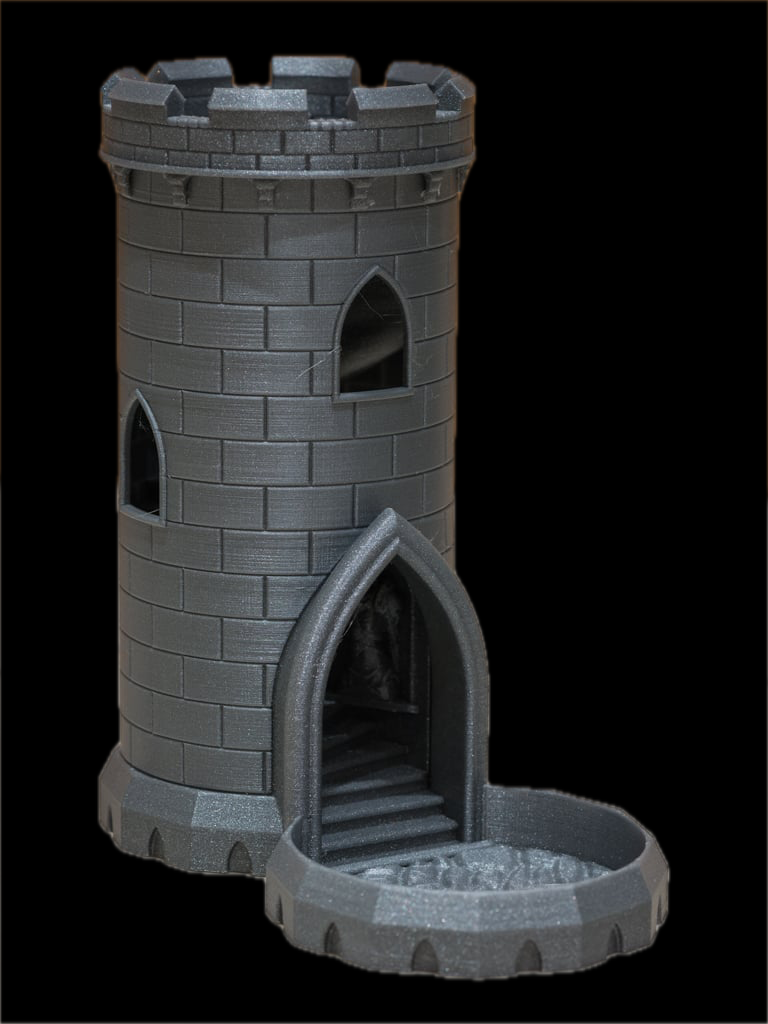 Castle Dice Thrower with Tray