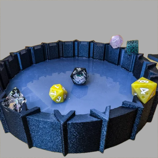 Orthanc Lord of the Rings Dice Thrower with Tray