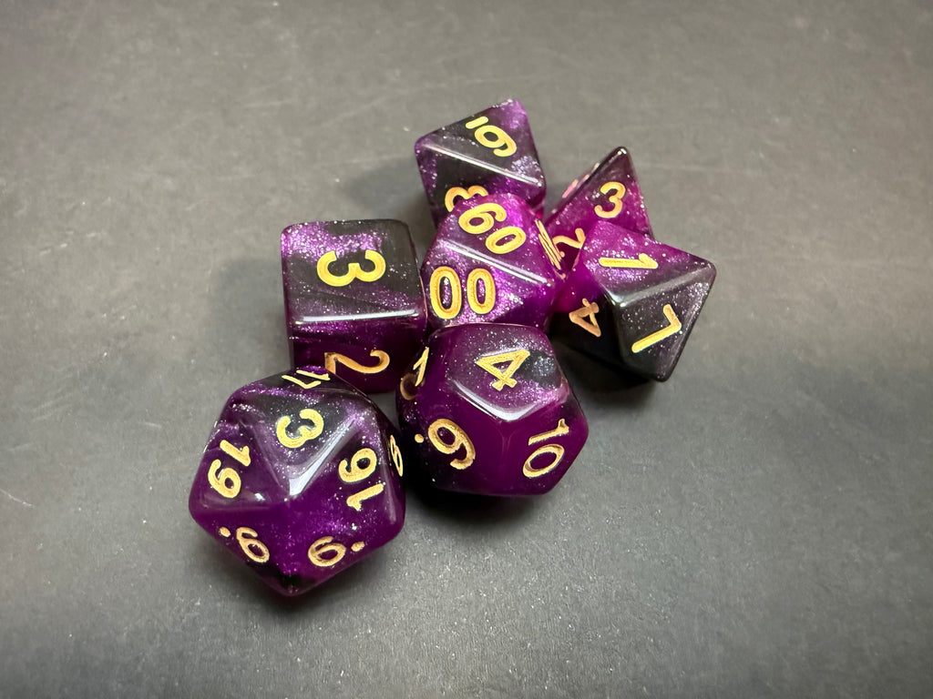 Resin Dice Set 7PCS (choice of colours)