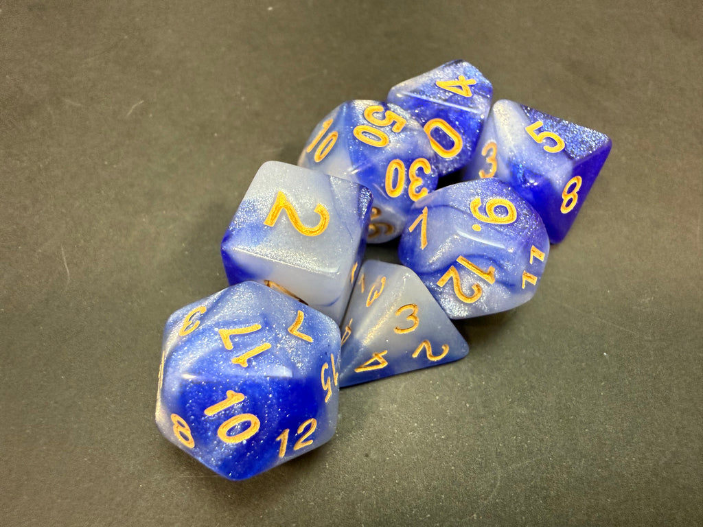 Resin Dice Set 7PCS (choice of colours)