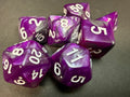 Test Tube Resin Dice Set 7PCS (choice of colours)