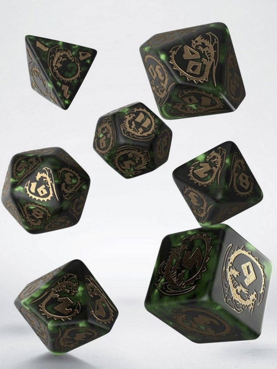 Dragons Dice Set - Nephrite Q-Workshop