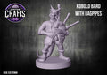 Kobold Bard with Bagpipes 25mm Base
