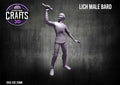 Lich Male Bard 25mm Base