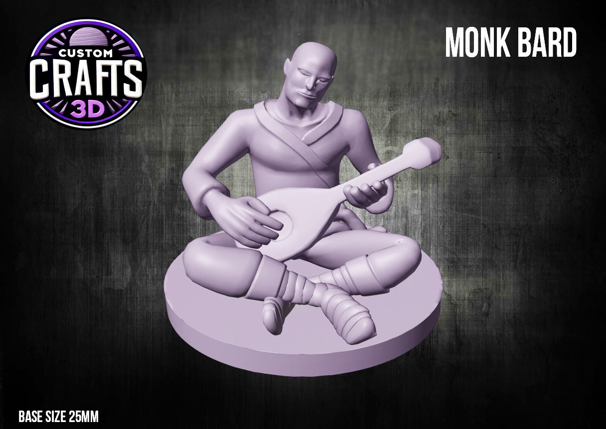Monk Bard 25mm Base