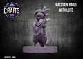Raccoon Bard with Lute 15mm Base