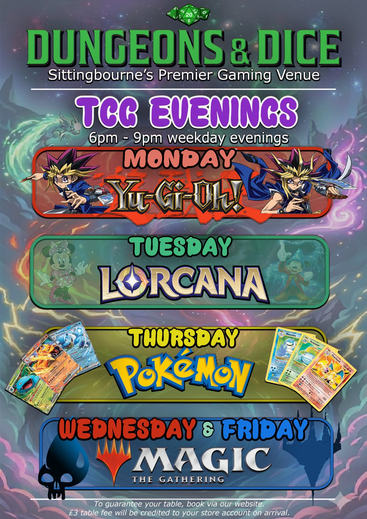 TCG Evening Table Booking