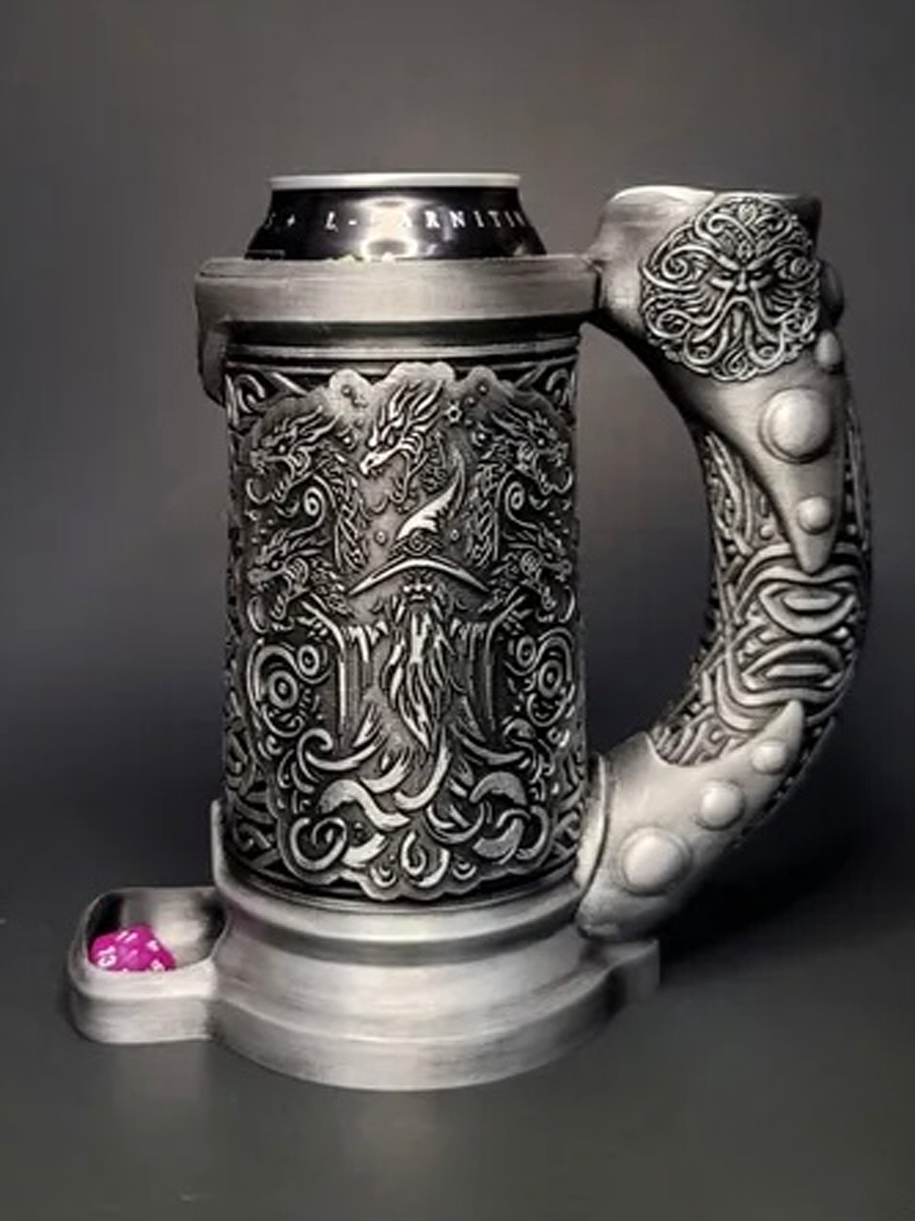 Wizard 16oz/500ml Tankard Dice Thrower/Can holder
