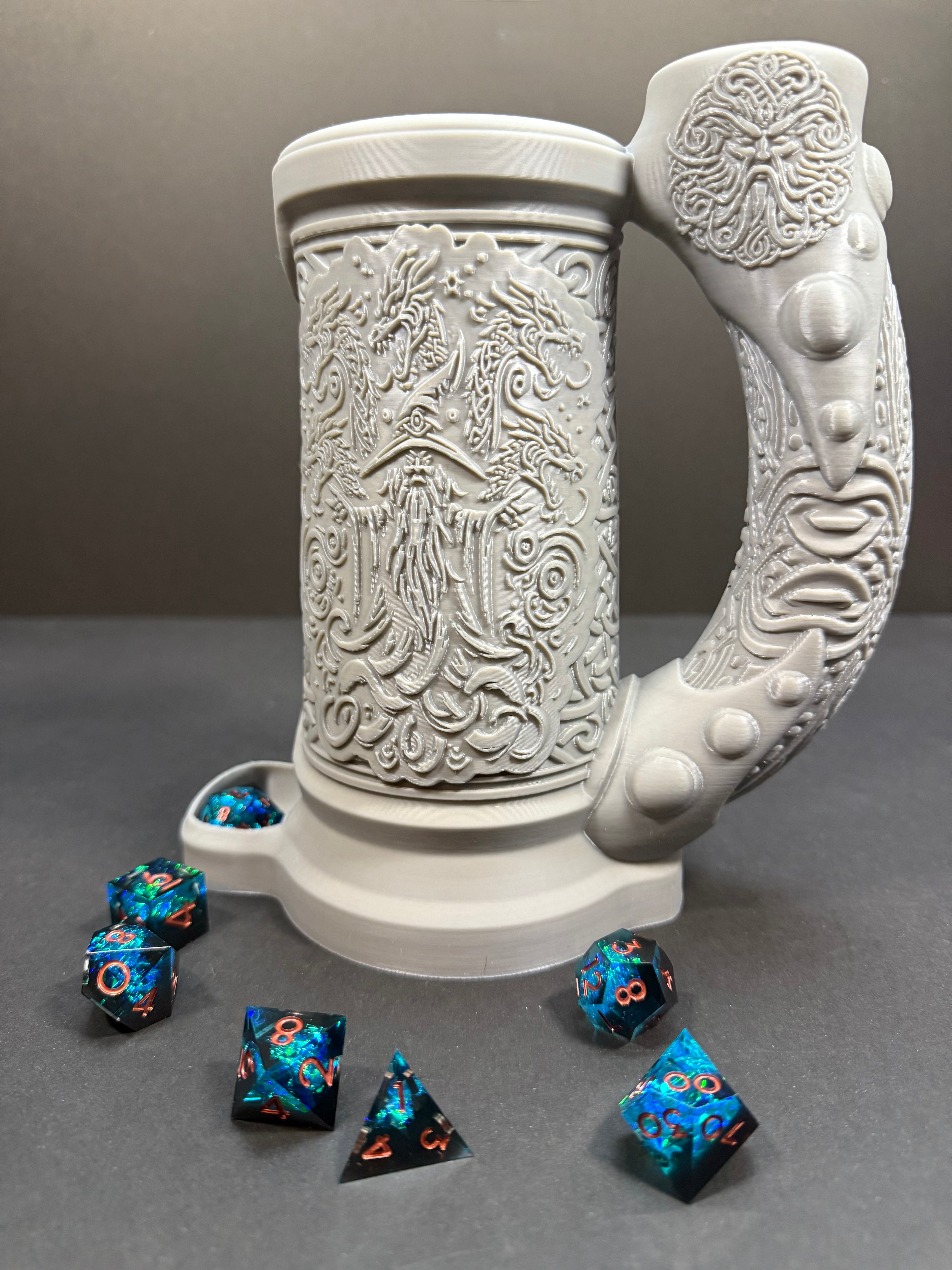 Wizard 16oz/500ml Tankard Dice Thrower/Can holder