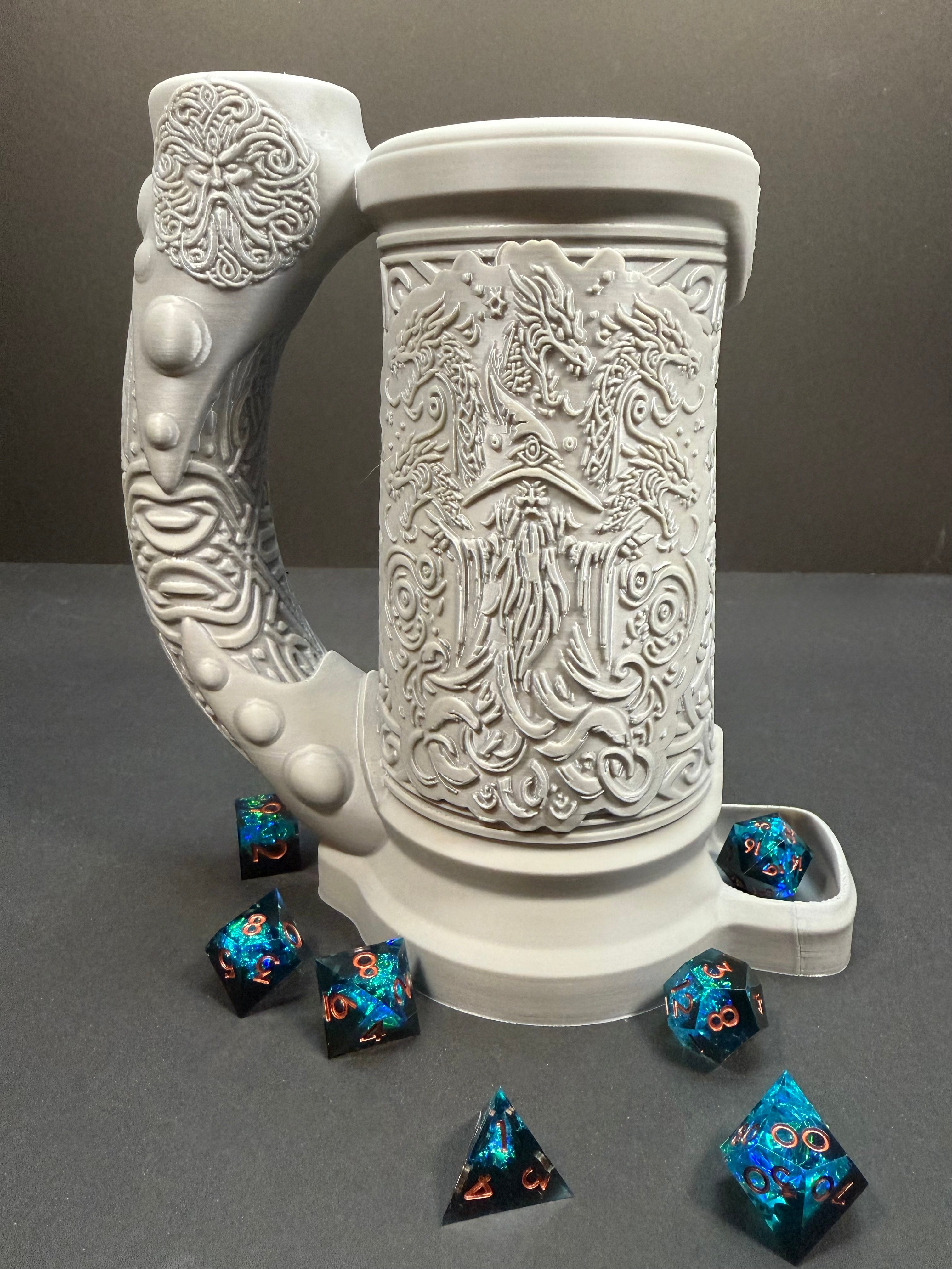 Wizard 16oz/500ml Tankard Dice Thrower/Can holder