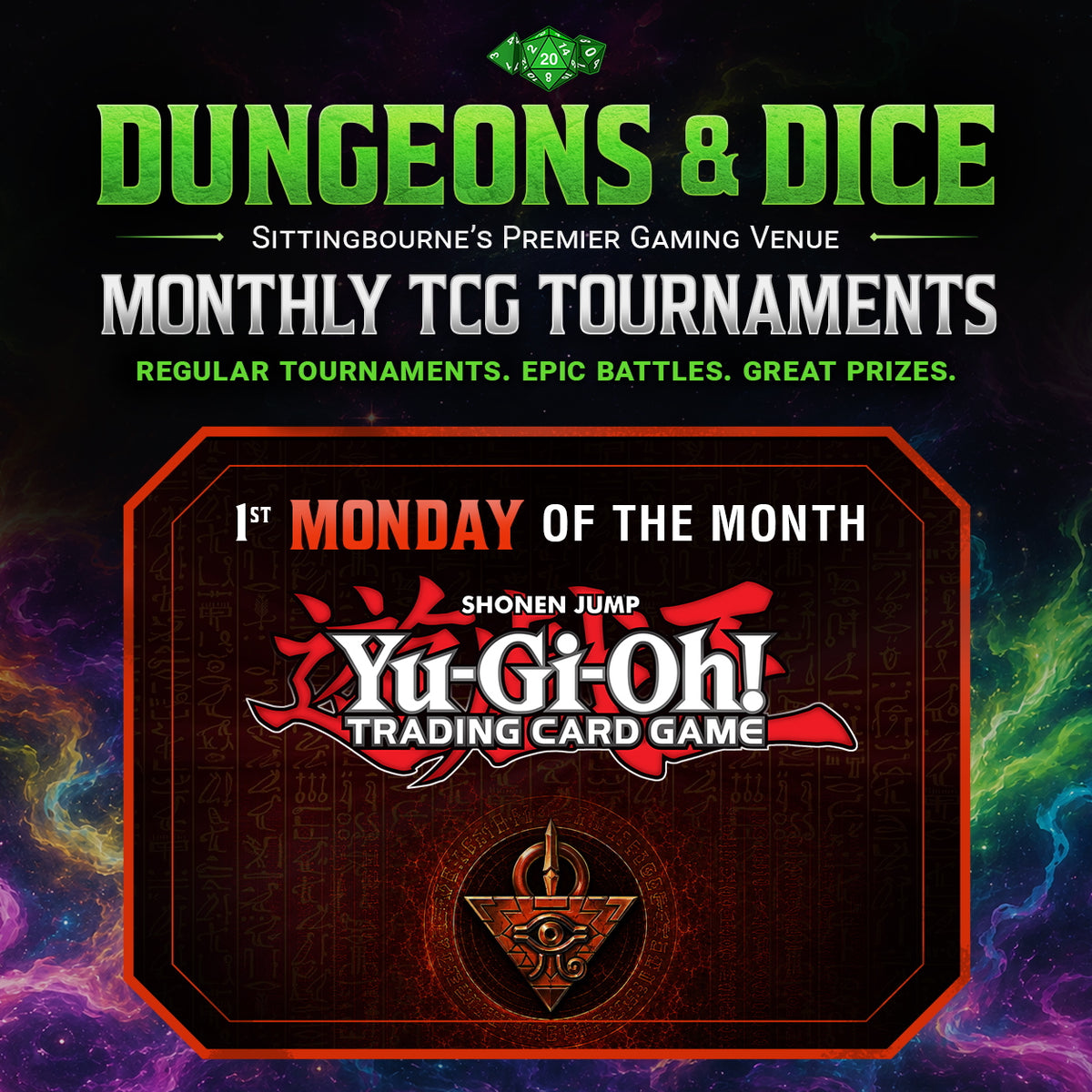 Monday YuGiOh Tournament Space