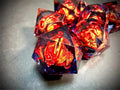 Sauron Lord of the Rings Black & Red 7PCS Dice Set