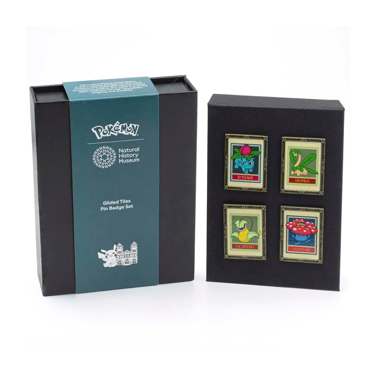 Pokemon X NHM Gilded Tiles Pin Set